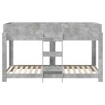 vidaXL Poschodová posteľ pre deti Betónová šedá 90 x 190 cm – Obrázok 5