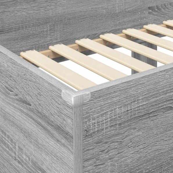 vidaXL Poschodová posteľ pre deti Sivý Sonoma 90 x 190 cm – Obrázok 8