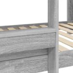 vidaXL Poschodová posteľ pre deti Sivý Sonoma 90 x 190 cm – Obrázok 9