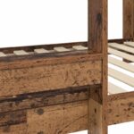 vidaXL Poschodová posteľ pre deti s matracmi Staré drevo 100 x 190 cm – Obrázok 9