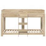 vidaXL Poschodová posteľ pre deti Sonoma dub 75 x 190 cm – Obrázok 5