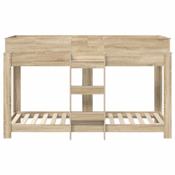vidaXL Poschodová posteľ pre deti Sonoma dub 75 x 190 cm – Obrázok 5