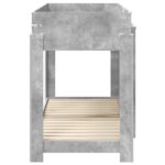 vidaXL Poschodová posteľ pre deti Betónová šedá 75 x 190 cm – Obrázok 6