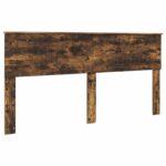 vidaXL Rám postele Dymová dub 180 x 200 cm Masívne borovicové drevo – Obrázok 6