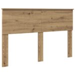 vidaXL Rám postele s čelnou doskou Remeselnícky dub 140 x 190 cm – Obrázok 6