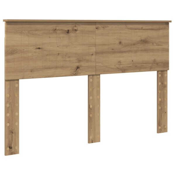 vidaXL Rám postele s čelnou doskou Remeselnícky dub 140 x 190 cm – Obrázok 6