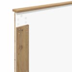 vidaXL Rám postele s čelnou doskou Remeselnícky dub 90 x 190 cm – Obrázok 11