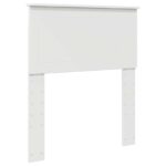 vidaXL Rám postele Biela 75 x 190 cm Masívne borovicové drevo – Obrázok 6
