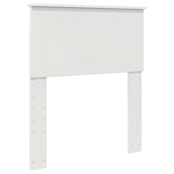 vidaXL Rám postele Biela 75 x 190 cm Masívne borovicové drevo – Obrázok 6