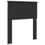 vidaXL Rám postele Čierna 75 x 190 cm Masívne borovicové drevo – Obrázok 6