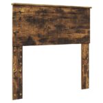 vidaXL Rám postele Dymová dub 90 x 190 cm Inžinierske drevo – Obrázok 7