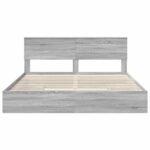 vidaXL Úložná posteľ Sivý Sonoma 180 x 200 cm Kompozitné drevo – Obrázok 8