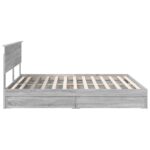 vidaXL Úložná posteľ Sivý Sonoma 180 x 200 cm Kompozitné drevo – Obrázok 9