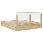 vidaXL Úložná posteľ Sonoma dub 160 x 200 cm Kompozitné drevo – Obrázok 10