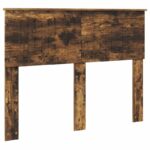 vidaXL Úložná posteľ Dymová dub 135 x 190 cm Kompozitné drevo – Obrázok 7