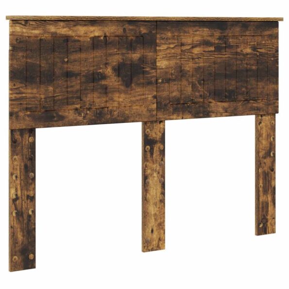 vidaXL Úložná posteľ Dymová dub 135 x 190 cm Kompozitné drevo – Obrázok 7