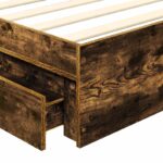 vidaXL Úložná posteľ Dymová dub 100 x 200 cm Kompozitné drevo – Obrázok 11