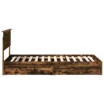 vidaXL Úložná posteľ Dymová dub 100 x 200 cm Kompozitné drevo – Obrázok 9