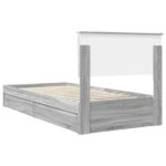 vidaXL Úložná posteľ Sivý Sonoma 90 x 200 cm Kompozitné drevo – Obrázok 10