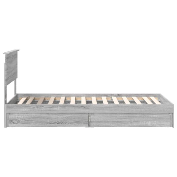 vidaXL Úložná posteľ Sivý Sonoma 90 x 200 cm Kompozitné drevo – Obrázok 9