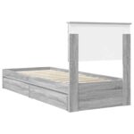 vidaXL Úložná posteľ Sivý Sonoma 75 x 190 cm Kompozitné drevo – Obrázok 10