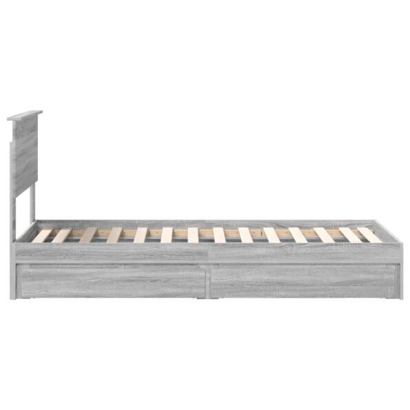 vidaXL Úložná posteľ Sivý Sonoma 75 x 190 cm Kompozitné drevo – Obrázok 9