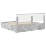 vidaXL Rám postele Betónová šedá 180 x 200 cm Kompozitné drevo – Obrázok 10