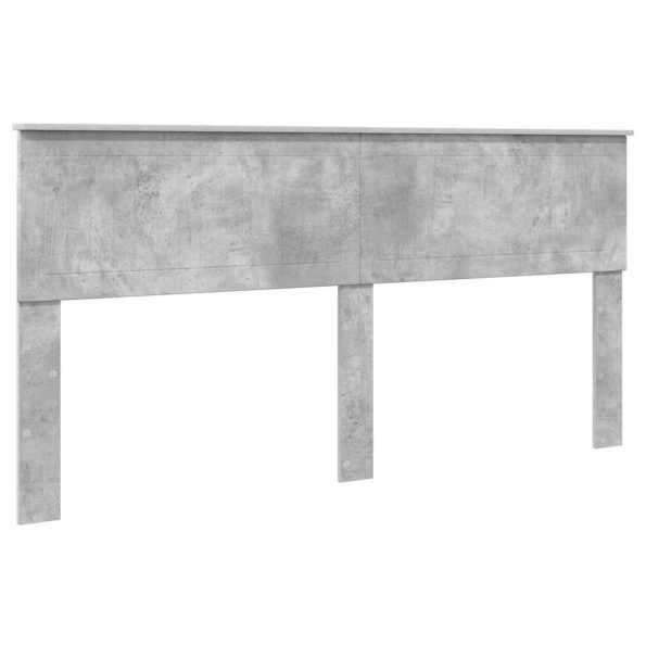 vidaXL Rám postele Betónová šedá 180 x 200 cm Kompozitné drevo – Obrázok 7