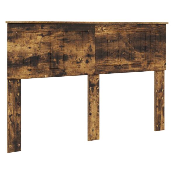 vidaXL Rám postele Dymová dub 140 x 200 cm Kompozitné drevo – Obrázok 7