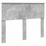 vidaXL Rám postele Betónová šedá 120 x 190 cm Kompozitné drevo – Obrázok 7