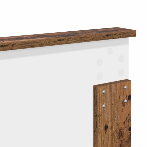 vidaXL Rám postele Staré drevo 120 x 190 cm Kompozitné drevo – Obrázok 12