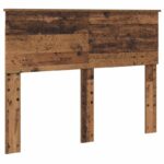 vidaXL Rám postele Staré drevo 120 x 190 cm Kompozitné drevo – Obrázok 7
