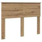 vidaXL Rám postele Remeselný dub 120 x 190 cm Kompozitné drevo – Obrázok 7