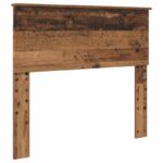 vidaXL Rám postele Staré drevo 100 x 200 cm Kompozitné drevo – Obrázok 6