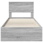 vidaXL Rám postele Sivý Sonoma 90 x 190 cm Kompozitné drevo – Obrázok 7