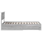vidaXL Rám postele Sivý Sonoma 90 x 190 cm Kompozitné drevo – Obrázok 8