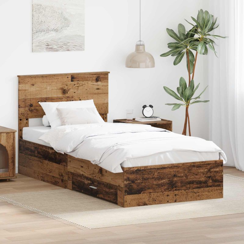 3410956_1.jpg vidaXL Rám postele Staré drevo 90 x 190 cm Kompozitné drevo – Obrázok 1