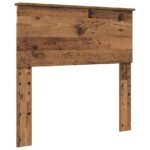 vidaXL Rám postele Staré drevo 90 x 190 cm Kompozitné drevo – Obrázok 6