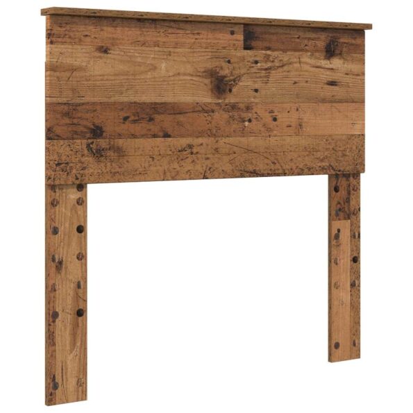 vidaXL Rám postele Staré drevo 90 x 190 cm Kompozitné drevo – Obrázok 6