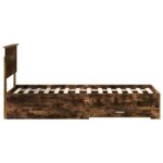 vidaXL Rám postele Dymový dub a striebro 75 x 190 cm Kompozitné drevo – Obrázok 8