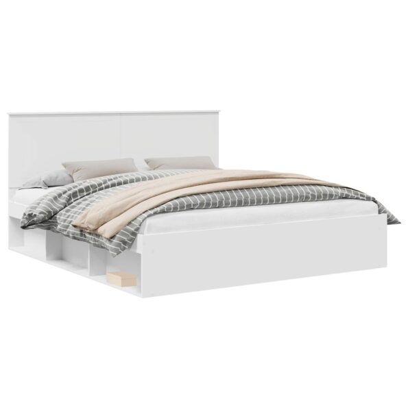 vidaXL Rám postele Biela 180 x 200 cm Masívne borovicové drevo – Obrázok 2