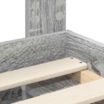 vidaXL Rám postele Sivý Sonoma 150 x 200 cm Masívne borovicové drevo – Obrázok 10