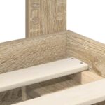 vidaXL Rám postele Sonoma 140 x 200 cm Masívne borovicové drevo – Obrázok 10