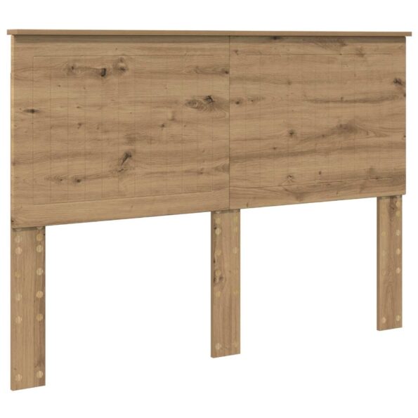 vidaXL Rám postele s čelnou doskou Remeselnícky dub 140 x 190 cm – Obrázok 6