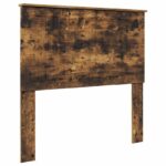 vidaXL Rám postele Dymová dub 100 x 200 cm Masívne borovicové drevo – Obrázok 6