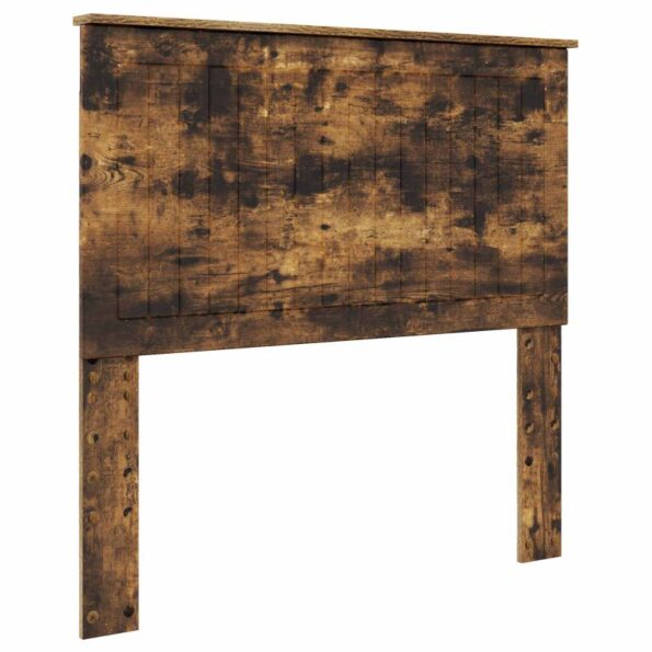 vidaXL Rám postele Dymová dub 100 x 200 cm Masívne borovicové drevo – Obrázok 6