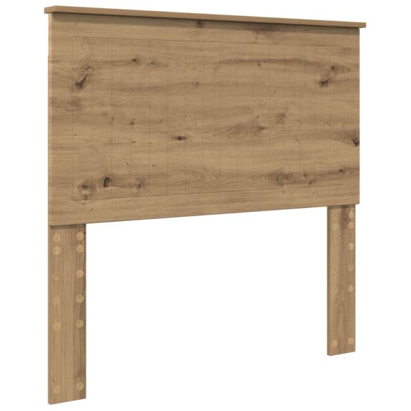 vidaXL Rám postele s čelnou doskou Remeselnícky dub 100 x 200 cm – Obrázok 6