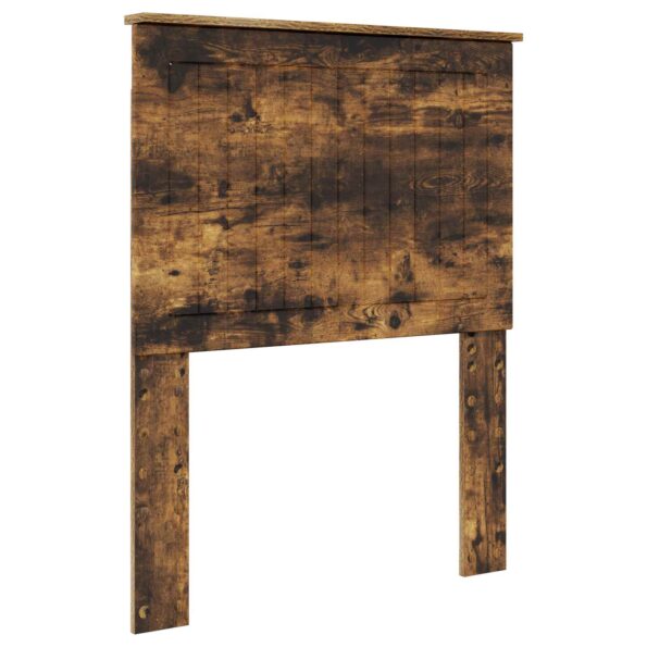 vidaXL Rám postele Dymová dub 75 x 190 cm Masívne borovicové drevo – Obrázok 6