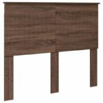 vidaXL Rám postele Hnedý dub 120 x 190 cm Inžinierske drevo – Obrázok 7