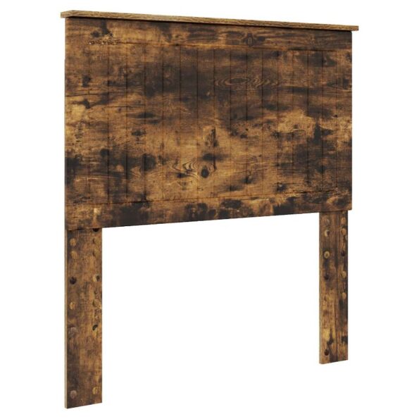 vidaXL Rám postele Dymová dub 90 x 190 cm Inžinierske drevo – Obrázok 7